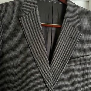Black & Grey Armani Suit Jacket